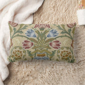 William Morris Brocadeフローラ壁紙パターン ランバークッション (ブランケット)