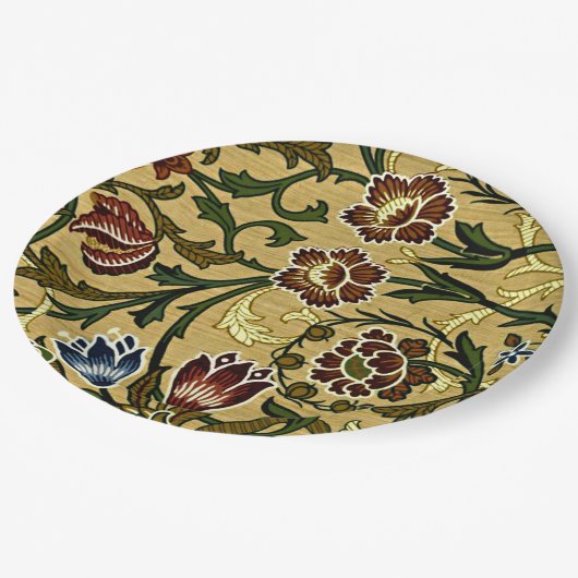 William Morris - Brocade ペーパープレート (アングル)