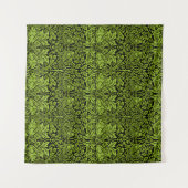 William Morris Brother Rabbit Sage Green Black タペストリー (正面(横))