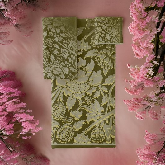 William * Morris BrownとTaupe バスタオルセット