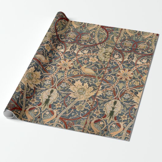 William Morris Bullerswood Faux Tapestry ラッピングペーパー (アンロールド)