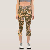 William Morris Cherwell壁紙パターン カプリレギンス (正面)