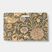 William Morris Cherwell壁紙パターン バッジ (裏面)