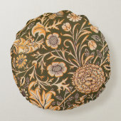 William Morris Cherwell壁紙パターン ラウンドクッション (裏面)
