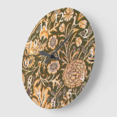 William Morris Cherwell壁紙パターン ラージ壁時計 (傾斜)