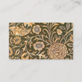 William Morris Cherwell壁紙パターン 名刺 (裏面)