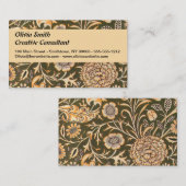 William Morris Cherwell壁紙パターン 名刺 (正面/裏面)