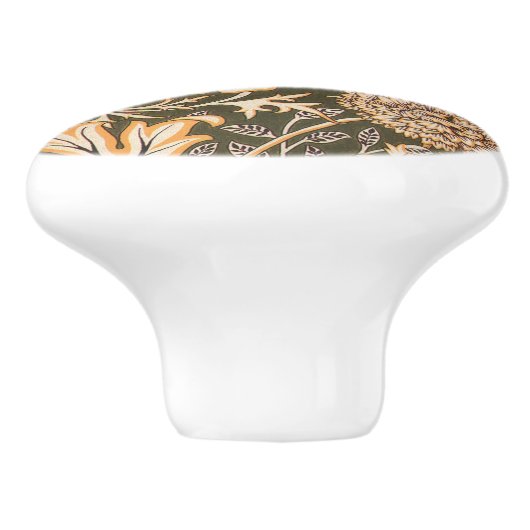 William * Morris Cherwell Brown Orange セラミックノブ (側面)