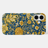 William Morris Cherwell Floral Pattern Blue Case-Mate iPhoneケース (裏面 (横))