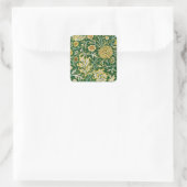 William Morris Cherwell Floral Pattern Green スクエアシール (バッグ)
