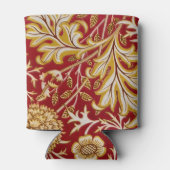 William Morris Cherwell Floral Pattern Red 缶クーラー (裏面)