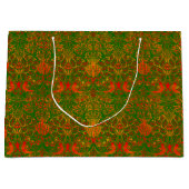 William Morris Christmas Colors  ラージペーパーバッグ (正面)