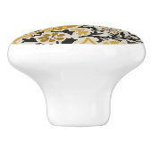 William * Morris Chryk Beige Black セラミックノブ (側面)