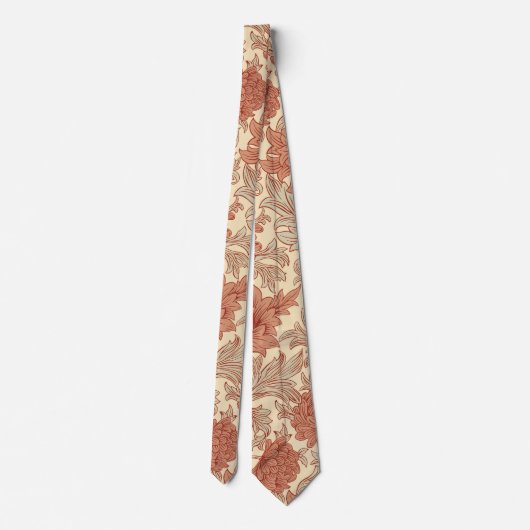 William Morris Chrysanthemum Pattern Neck Tie ネクタイ (裏面)