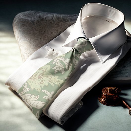 William Morris Chrysanthemum Pattern Neck Tie ネクタイ