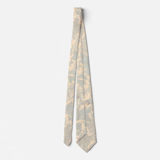 William Morris Chrysanthemum Pattern Neck Tie ネクタイ (裏面)