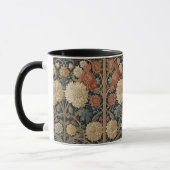  William Morris Chrysanthemums Floral Art Nouveau  マグカップ (左)