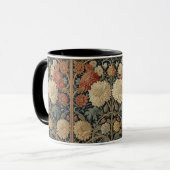  William Morris Chrysanthemums Floral Art Nouveau  マグカップ (正面左)