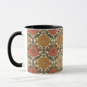 William Morris Chrysanthemums Floral Art Nouveau マグカップ (左)