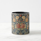 William Morris Chrysanthemums Floral Art Nouveau マグカップ (中央)