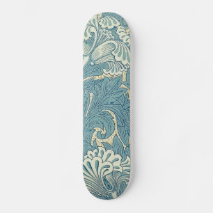 William Morris Classic Tulip Blue Floral スケートボード
