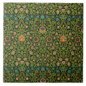 William Morris - Columbine, dark green, Case-Mate タイル (正面)
