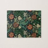 William Morris Compton Floral Art Nouveau Pattern ジグソーパズル (横)