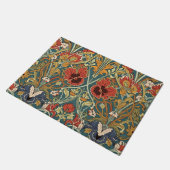 William Morris Compton Floral Art Nouveau Pattern ドアマット (アングル)