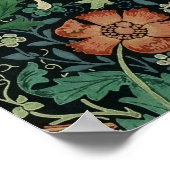 William Morris Compton Floral Art Nouveau Pattern ポスター (角)