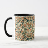 William Morris Compton Floral Art Nouveau Pattern マグカップ (左)