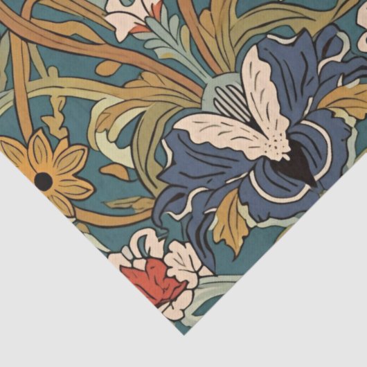 William Morris Compton Floral Art Nouveau Pattern 薄葉紙 (詳細)