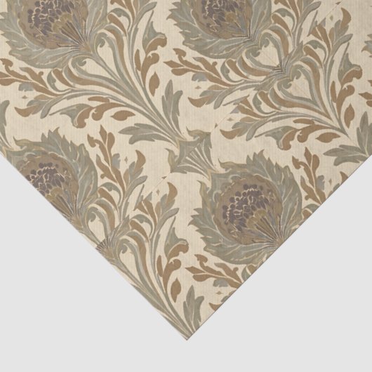 William Morris Compton Floral Art Nouveau Pattern 薄葉紙 (詳細)
