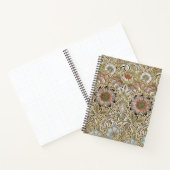 William Morris Corncockle Botanical Vine Floral ノートブック (内部)