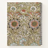 William Morris Corncockle Botanical Vine Floral ノートブック (裏面)