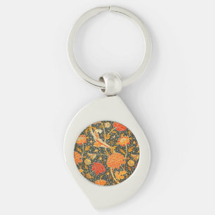 William Morris Cray壁紙パターン キーホルダー