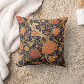 William Morris Cray壁紙パターン クッション (ブランケット)