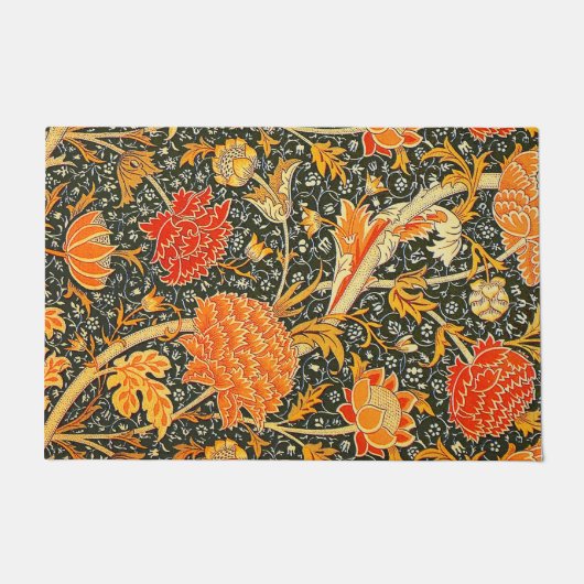 William Morris Cray壁紙パターン ドアマット (正面)