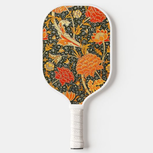 William Morris Cray壁紙パターン ピックルボールラケット (正面)