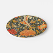 William Morris Cray壁紙パターン ペーパープレート (アングル)