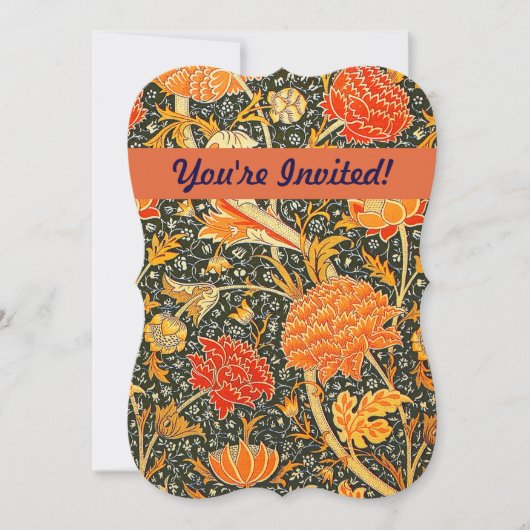 William Morris Cray壁紙パターン 招待状 (正面)