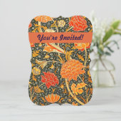 William Morris Cray壁紙パターン 招待状 (スタンド正面)