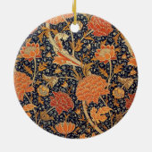 William Morris Cray壁紙フラワーパターン セラミックオーナメント (裏面)