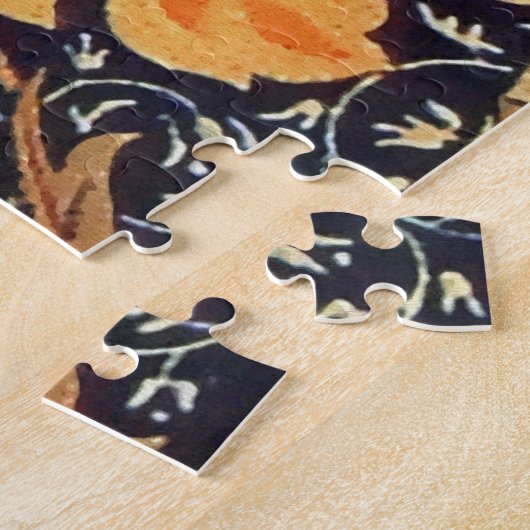 William Morris Cray Floral Art Nouveau Pattern ジグソーパズル (側面)