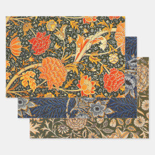 William Morris Cray Wallpaper Flower Pattern ラッピングペーパーシート