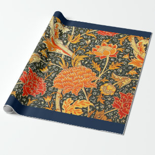 William Morris Cray Wallpaper Flower Pattern ラッピングペーパー