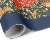 William Morris Cray Wallpaper Flower Pattern ラッピングペーパー (ロールコーナー)