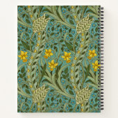 William Morris Daffodil Floral Pattern Classic ノートブック (裏面)