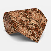 William Morris Damask、ブラウン&ベージュ ネクタイ (ロール)