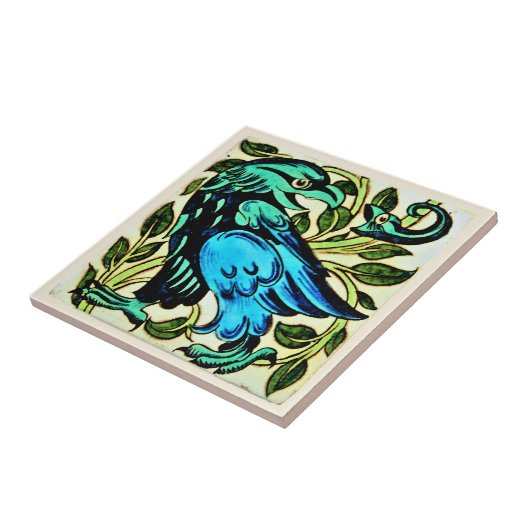 William * Morris De Morgan Eagle and Snark | タイル (側面)