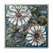 William * Morris De Morgan Sprig of Flowers White タイル (正面)